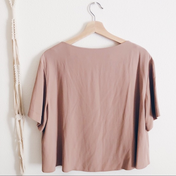 Reiss Blush cropped blouse - Picture 7 of 8